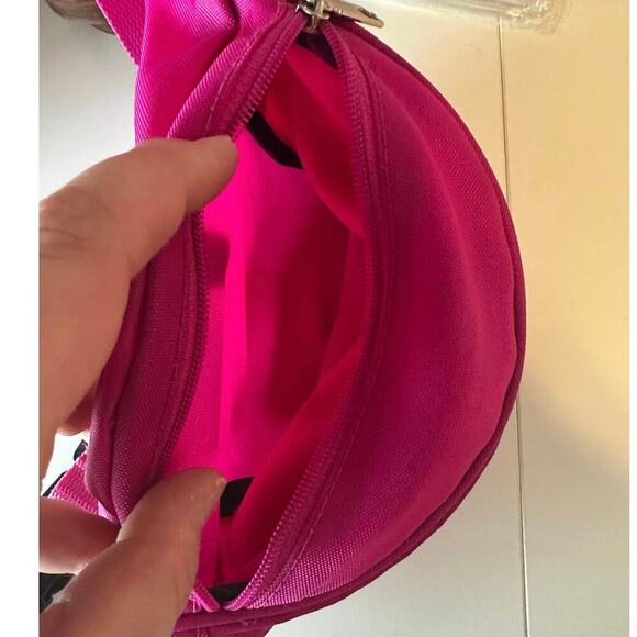 Vintage 90s Y2K Tournell Zip Fanny Pack Adjustable Waist Buckle Closure Pink - Picture 4 of 8